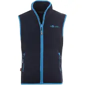 TROLLKIDS Kid's Arendal Vest Gilet in pile Bambini (152, blu)