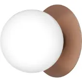 Nuura Applique da esterno Liila, Ø 16 cm, bronzo/opale
