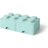 LEGO Cassetto a 8 bottoncini - Azzurro acqua
