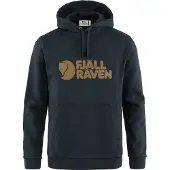 Fjällräven Felpa Cappuccio Uomo Logo Hoodie Dark Navy