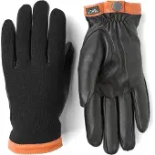 Hestra Deerskin Wool Tricot Guanti (7, grigio/nero)