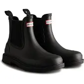 Hunter per donna. WFS1018RMA Stivali Chelsea Commando neri (36), Nero, Basso, Nessuno, Casual