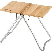 Snow Peak Mytable Bamboo Top Tavolo da campeggio beige