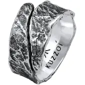 KUZZOI Anello nero / argento