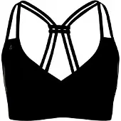 INASKA Women's Top Wild Parte superiore bikini Donna (XXL, nero)