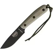 ESEE Model 4HM coltello bushcraft Modified Handle, fodero in pelle
