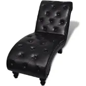 vidaXL Chaise longue marrone in ecopelle