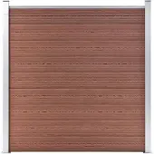 vidaXL Recinzione da giardino WPC 180×186 cm Marrone