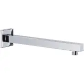 vidaXL Duscharm Quadrat 30 cm Edelstahl 201 Silberfarbe