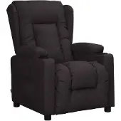 vidaXL Poltrona relax in Pelle finta nera