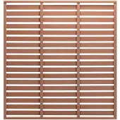 vidaXL Pannello di recinzione WPC 180x180 cm marrone