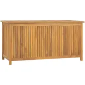 vidaXL Cassetta da giardino 114x50x58 cm in legno massiccio teak