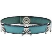 Scalpers Braccialetto blu / argento