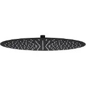 vidaXL Regen Dusche Kopf rund 40 cm Edelstahl schwarz