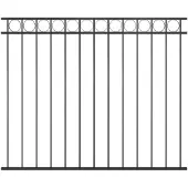 vidaXL Zauntafel 1,7x1,5 m Stahlschwarz