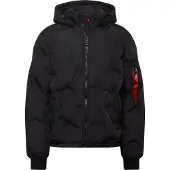 Alpha industries Piumino Uomo Hooded Logo Puffer Black
