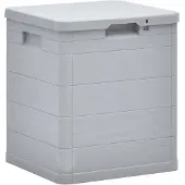vidaXL Contenitore da giardino 90 L grigio chiaro