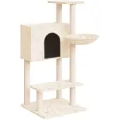 vidaXL Graffiatoio in sisal crema 108,5 cm