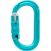 Edelrid Oval Power 2500 Triple II Moschettoni a chiusura turchese