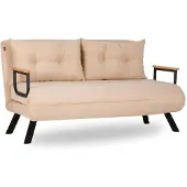Hannah Home , Sando- FTN1275, crema, divano letto, struttura: 100% metallo
