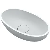 Riho Escala lavabo à poser, SOLID Surface, ovale, W030001105, W030001105