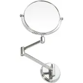 Bemeta Specchio cosmetico Omega a doppia faccia, diametro 140 mm, cromato.