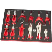 AOK Professionale set di pinze da 12 pezzi Foam Inlay