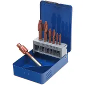 HBM Set di frese a profilo 7 pezzi HSS - 5% Cobalto