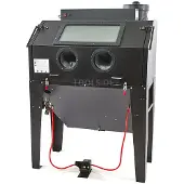 HBM cabina di sabbiatura con aspirazione SBC 420/500 nera