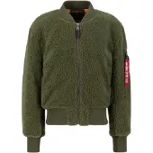 Alpha industries Orsetto Uomo Ma-1 Teddy Sage Green
