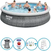 Bestway Set rapido per piscina - 457x107 cm - Bundel per piscina