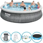 Bestway Set rapido per piscina - 457x107 cm - Pacchetto piscina