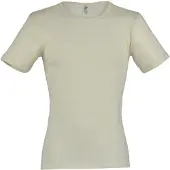 Engel Undershirt S/S Intimo lana merinos Uomo (46/48, bianco)