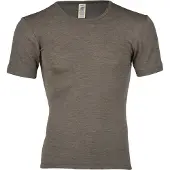 Engel Undershirt S/S Intimo lana merinos Uomo (50/52, marrone)