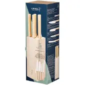 Opinel Parallèle 2402, set di coltelli da 5-pz, con blocco