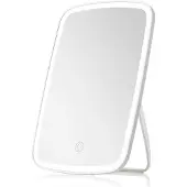 Uniq Specchio da trucco con luce LED regolabile - bianco