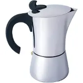 Basic Nature Espresso Maker Stainless Steel (4 Tassen, stainless steel)