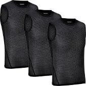 Gripgrab Ultralight Sleeveless Mesh Baselayer 3-Pack Maglia funzionale (M, nero)