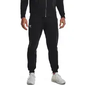 Under Armour Pantaloni sportivi 'Essential' nero / bianco