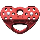 Petzl Tandem Carrucola (One Size, rosso)