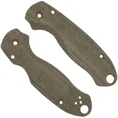 Flytanium Spyderco Para 3 Scales, Lotus Green Canvas Micarta, guancette