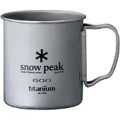 Snow Peak Titanium Single Cup Tazza (600 ml, grigio)