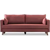 Hannah Home , Bella- BLC1517, Claret,Red, divano letto, struttura: Legno / MDF