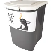 Flamingo Contenitore per mangime Pria grigio/grigio chiaro, capacità: 38 l