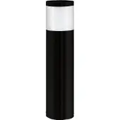Eglo Paletto Esterno Moderna Basalgo-Z Acciaio Nero Policarbonato Bianco Led