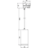 Deko-light Lampada LED a sospensione Lucea a 3 fasi, 15 W, nera