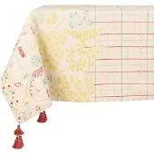 Jardin d'Ulysse Tovaglia CODETTE - Bianco - 145x145 cm