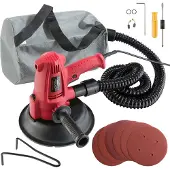 Arebos Levigatrice per soffitti 710W | 6 velocità, 1500-3000 rpm | 18 carte abrasive
