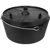 Petromax Fire Pot Pentola (16,1 l - ft18, nero/grigio)
