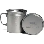 Vargo Bot Bottle Pot Titan 0,7 Pentola (0,7 l, grigio)